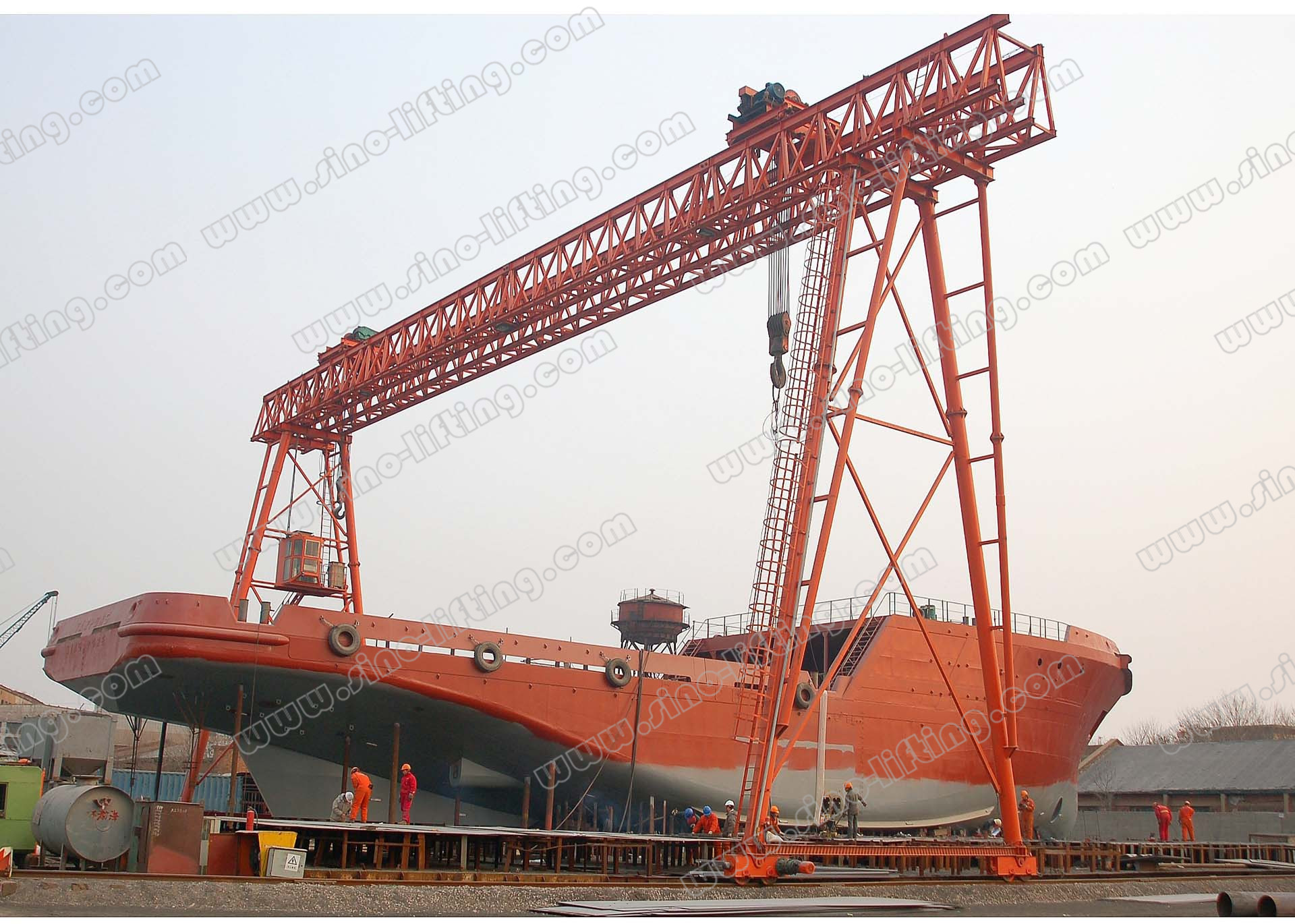 Double-Beam Shipbuilding Gantry Crane